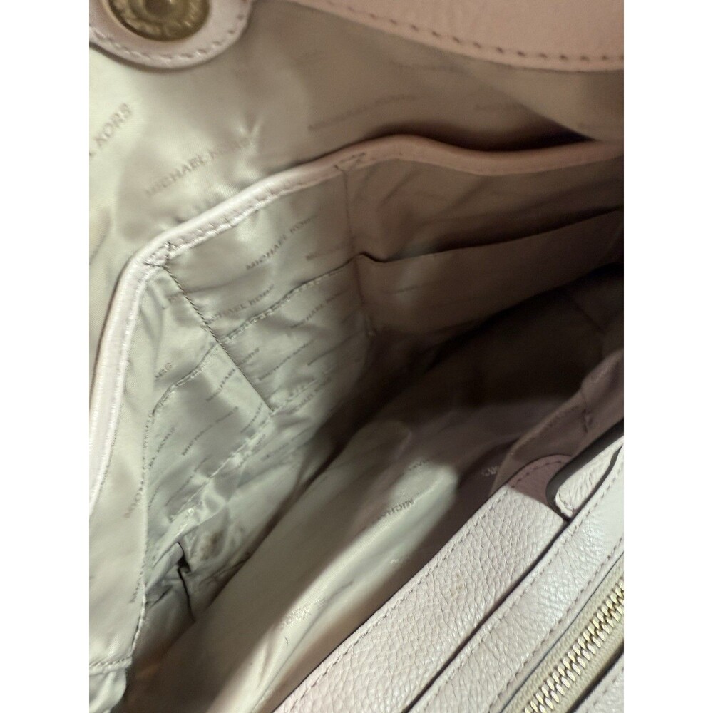 Michael Kors Soft Pink Leather Hobo Shoulder Bag Gold Hardware - Picture 4 of 6